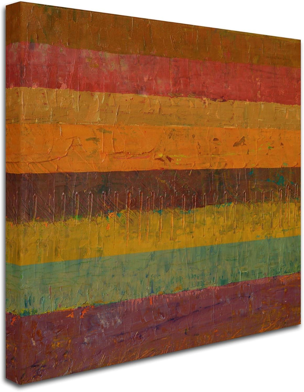Trademark Fine Art "Orange Line" Canvas Art by Michelle Calkins