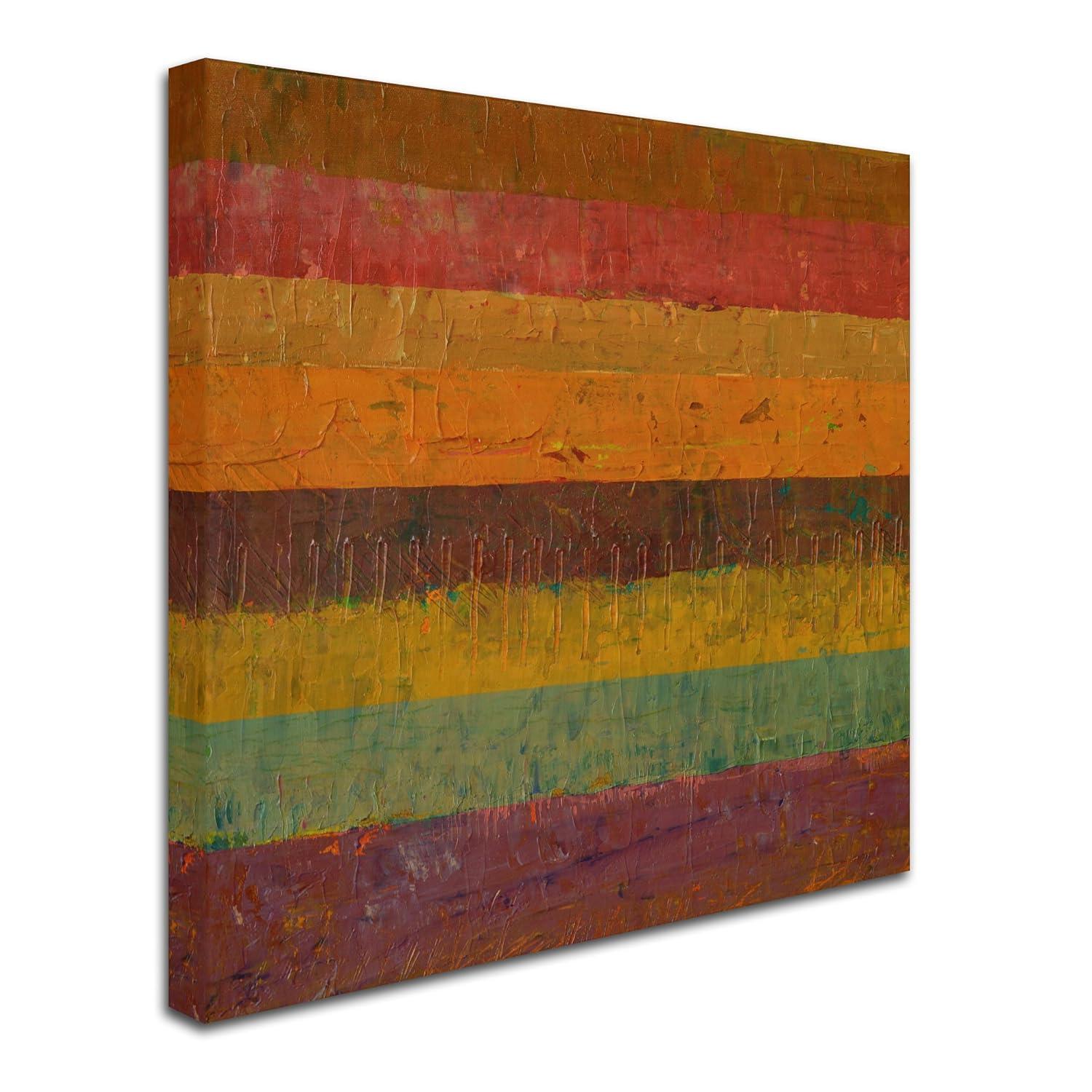 Trademark Fine Art "Orange Line" Canvas Art by Michelle Calkins