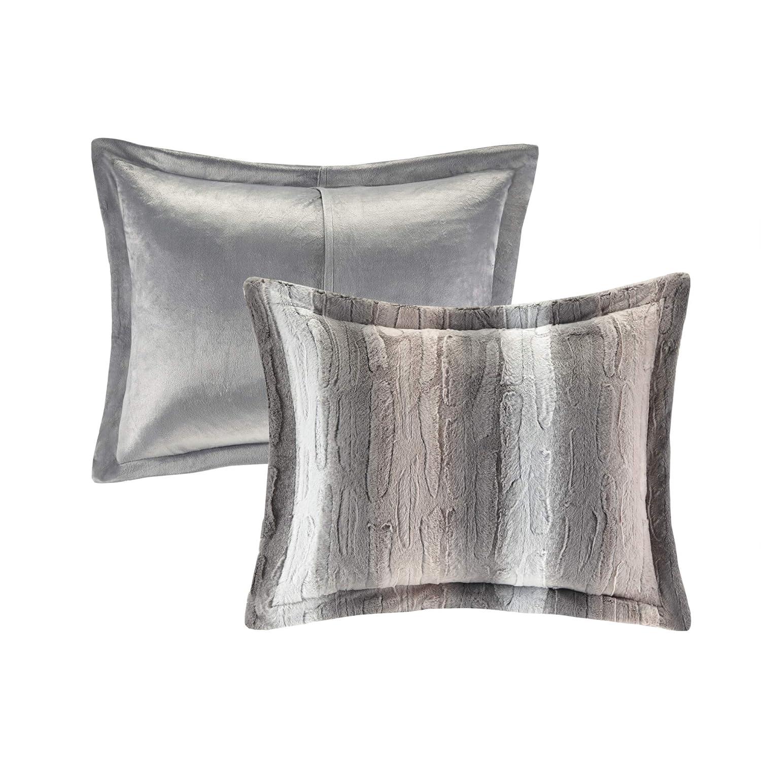 Madison Park Zuri Faux Fur Comforter Set