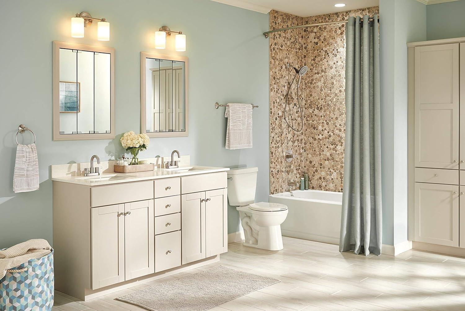 Precept Two Handle Centerset Bathroom Faucet with Drain Assembly