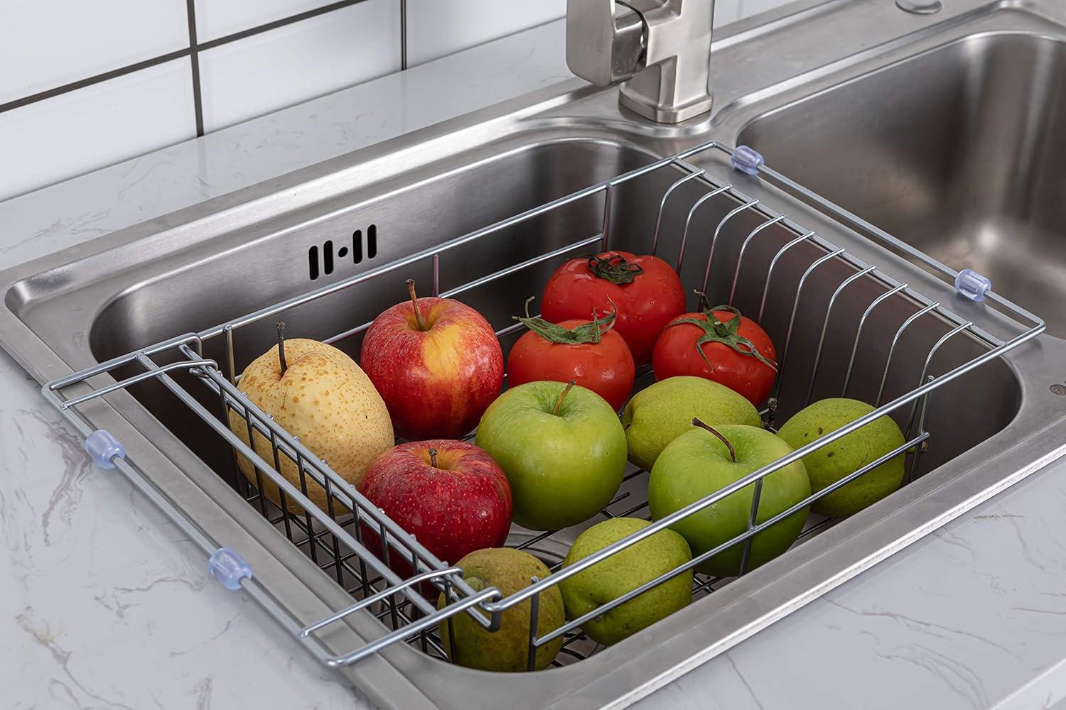 Adjustable Stainless Steel Dish Rack