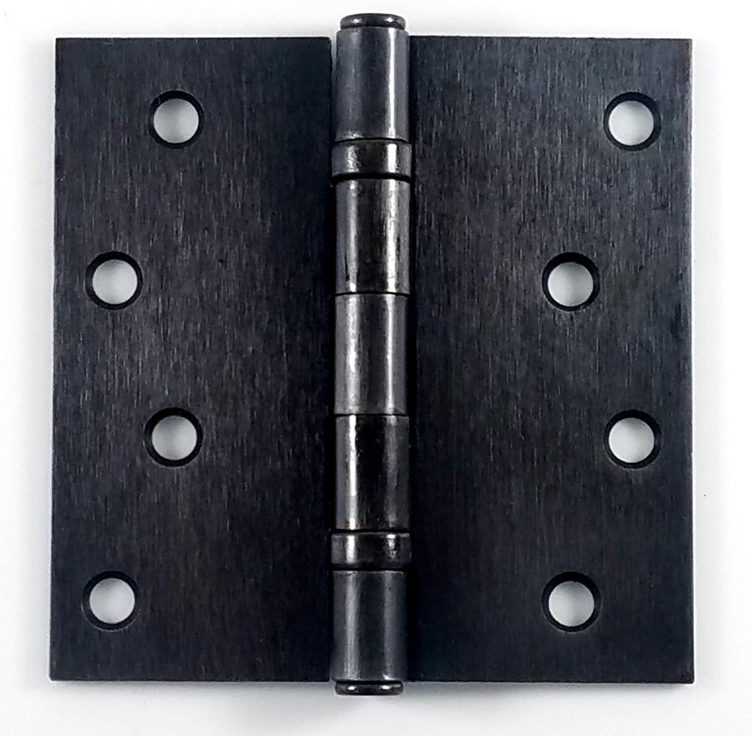 4 Inch Oil Rubbed Bronze Ball Bearing Door Hinges - 2 Pack