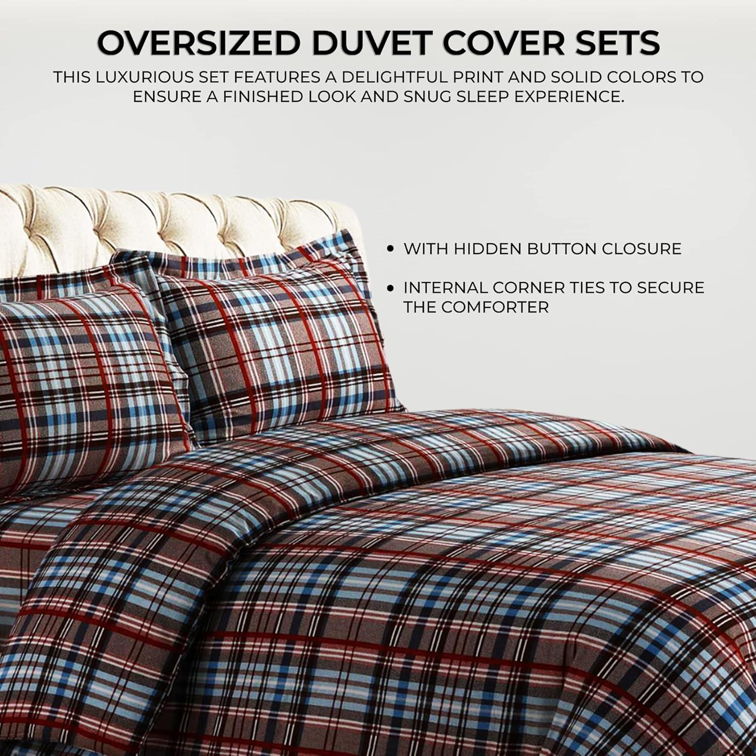 Azores Home Azores Solid Or Printed Flannel Duvets Flannel Duvet Cover Set