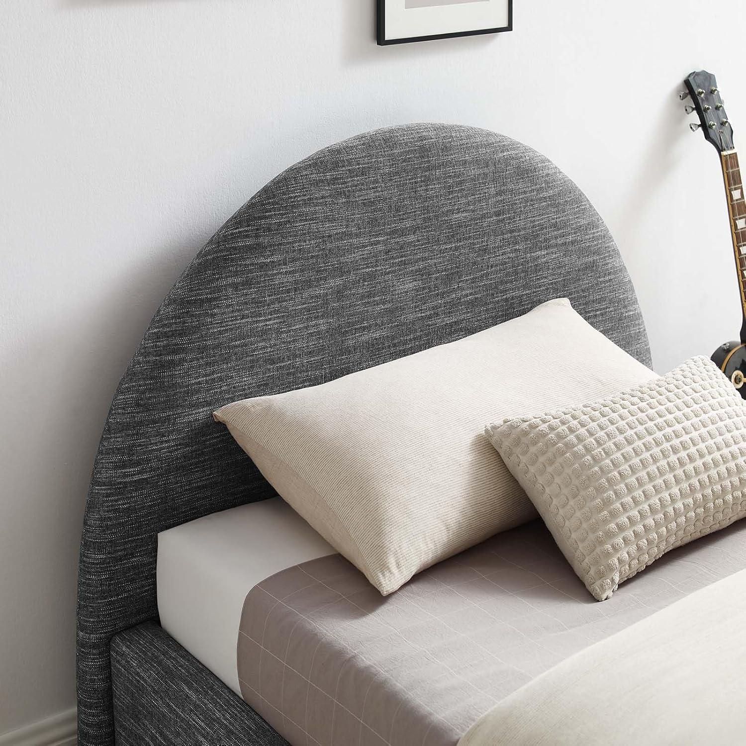 Modway Resort Performance Velvet Arched Round Platform Bed