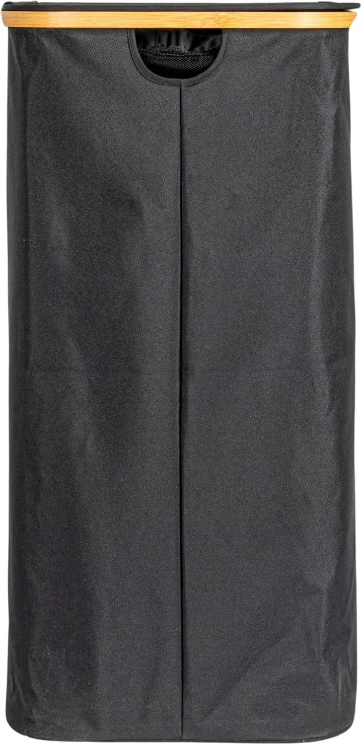 Household Essentials Sleek Laundry Hamper With Dual Mesh Liners And Lid