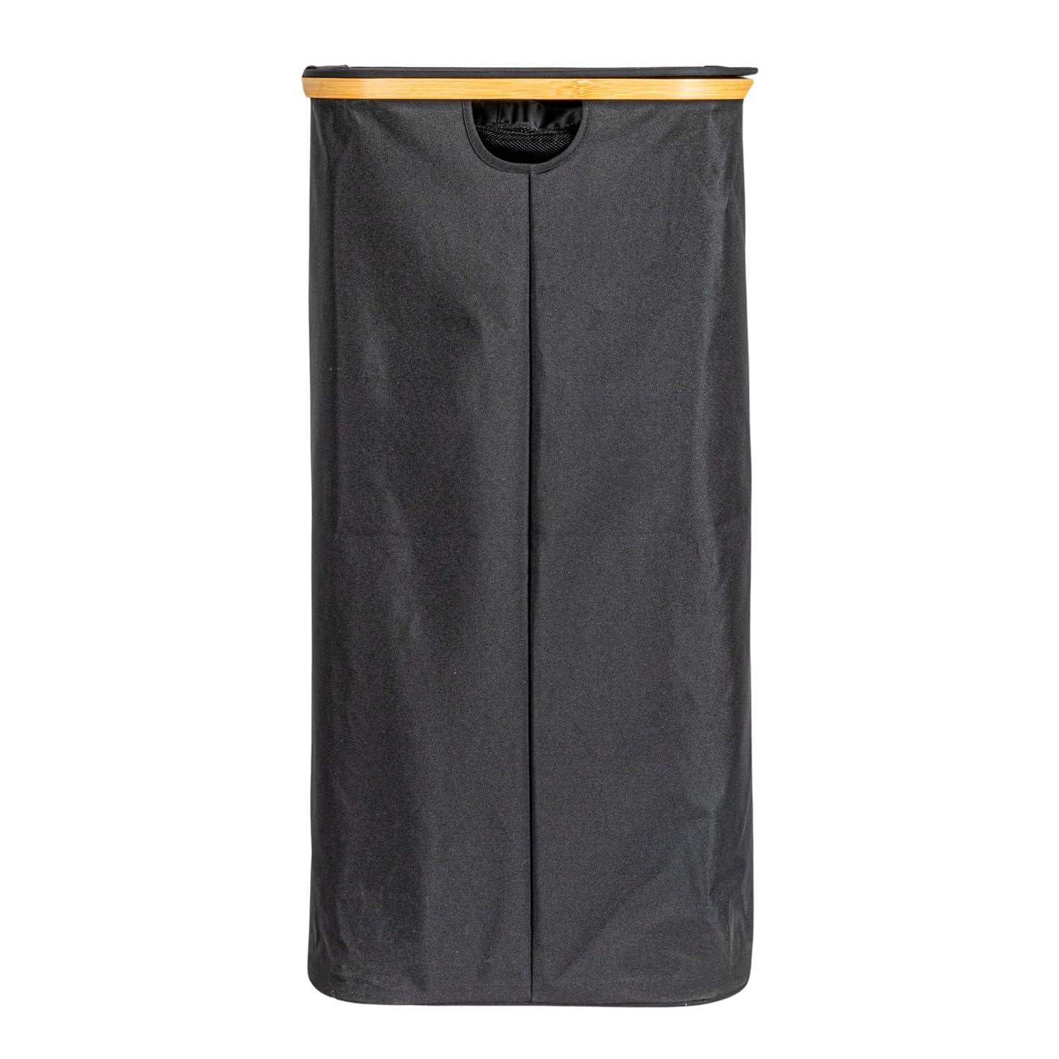 Household Essentials Sleek Laundry Hamper With Dual Mesh Liners And Lid