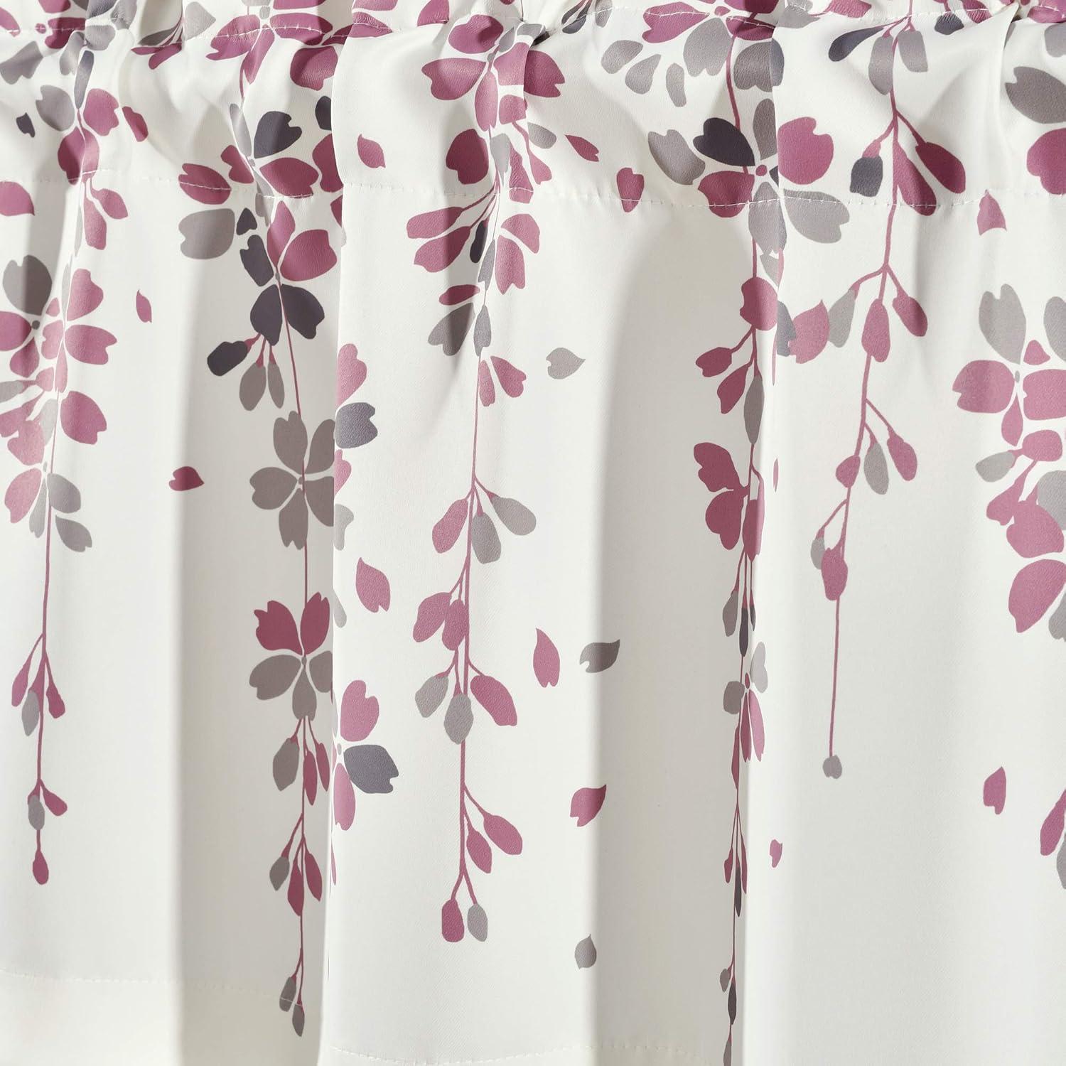 Floral Tailored 52'' W Window Valance