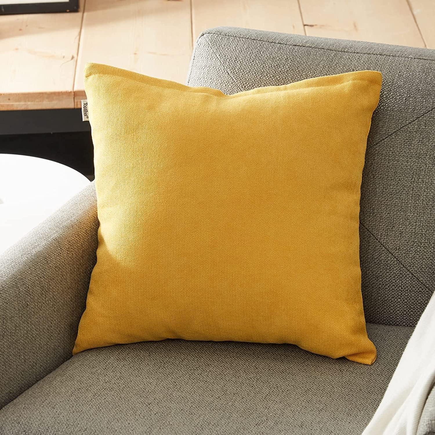 Square Chenille Pillow Cover (Set of 2)