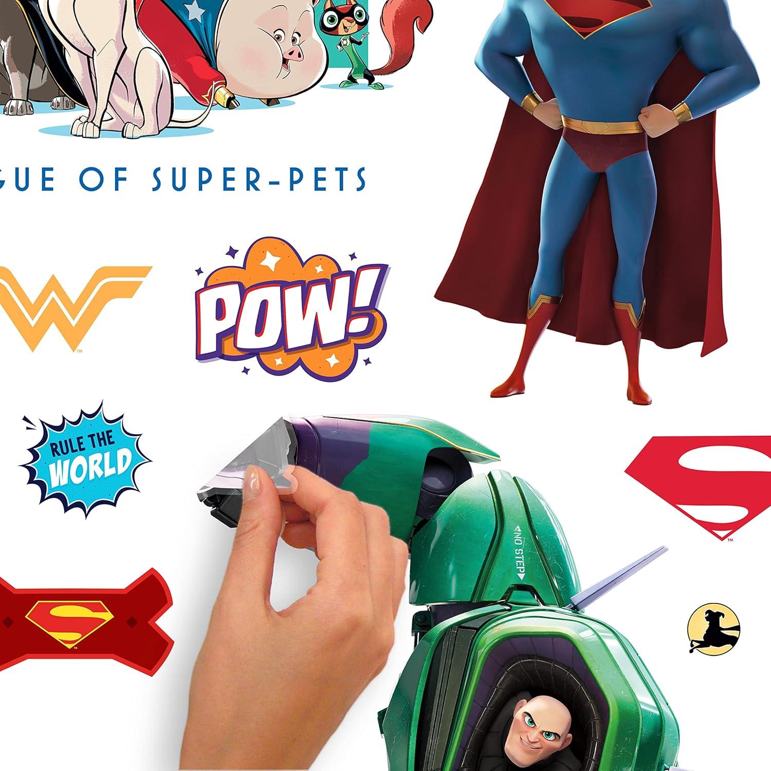 RoomMates DC League of Super-Pets Kids' Peel and Stick Wall Decals