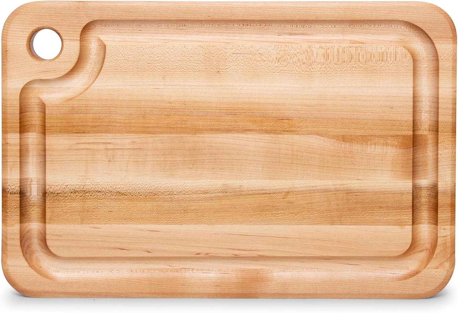 Maple Wood Reversible Cutting Board with Juice Groove