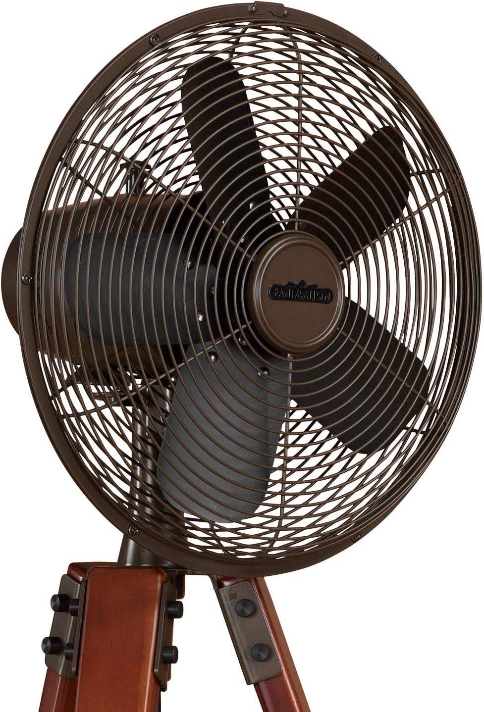 Arden Floor Fan, Satin Nickel