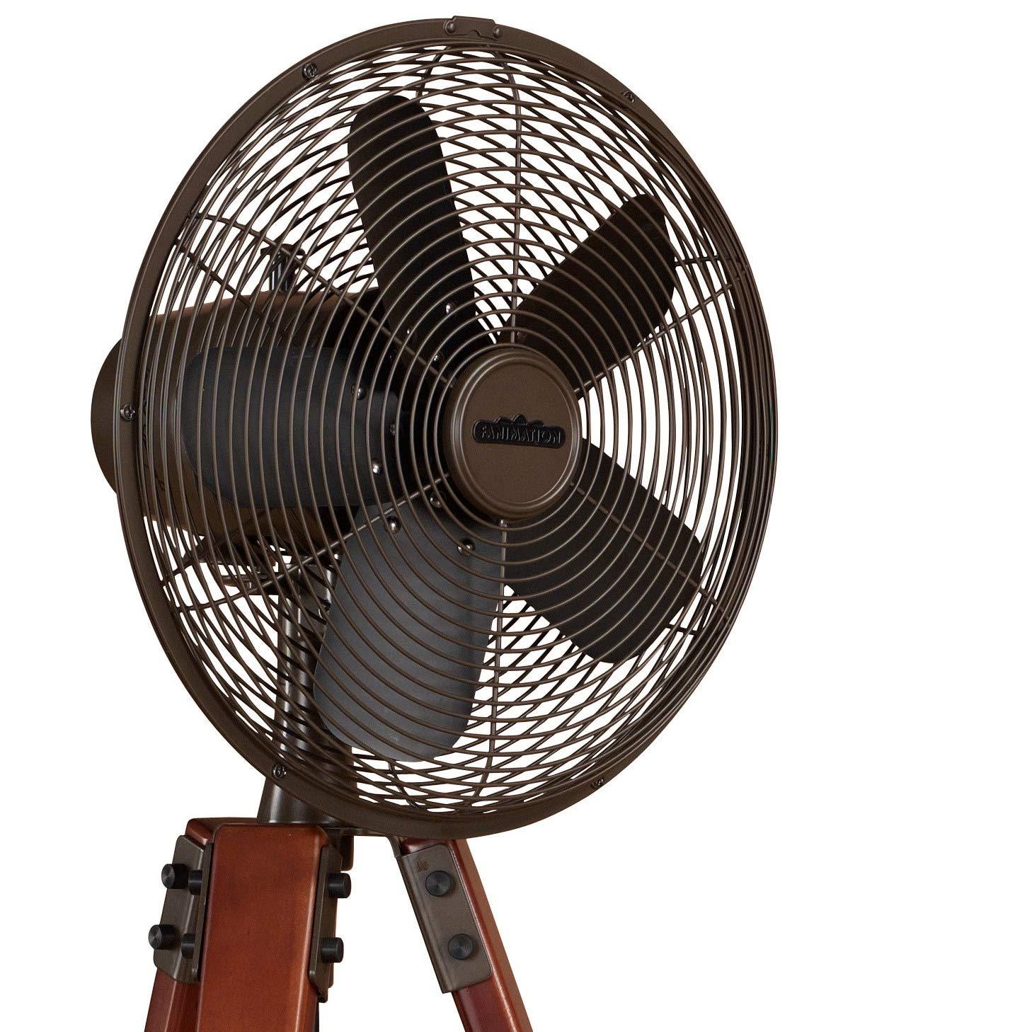 Arden Floor Fan, Satin Nickel