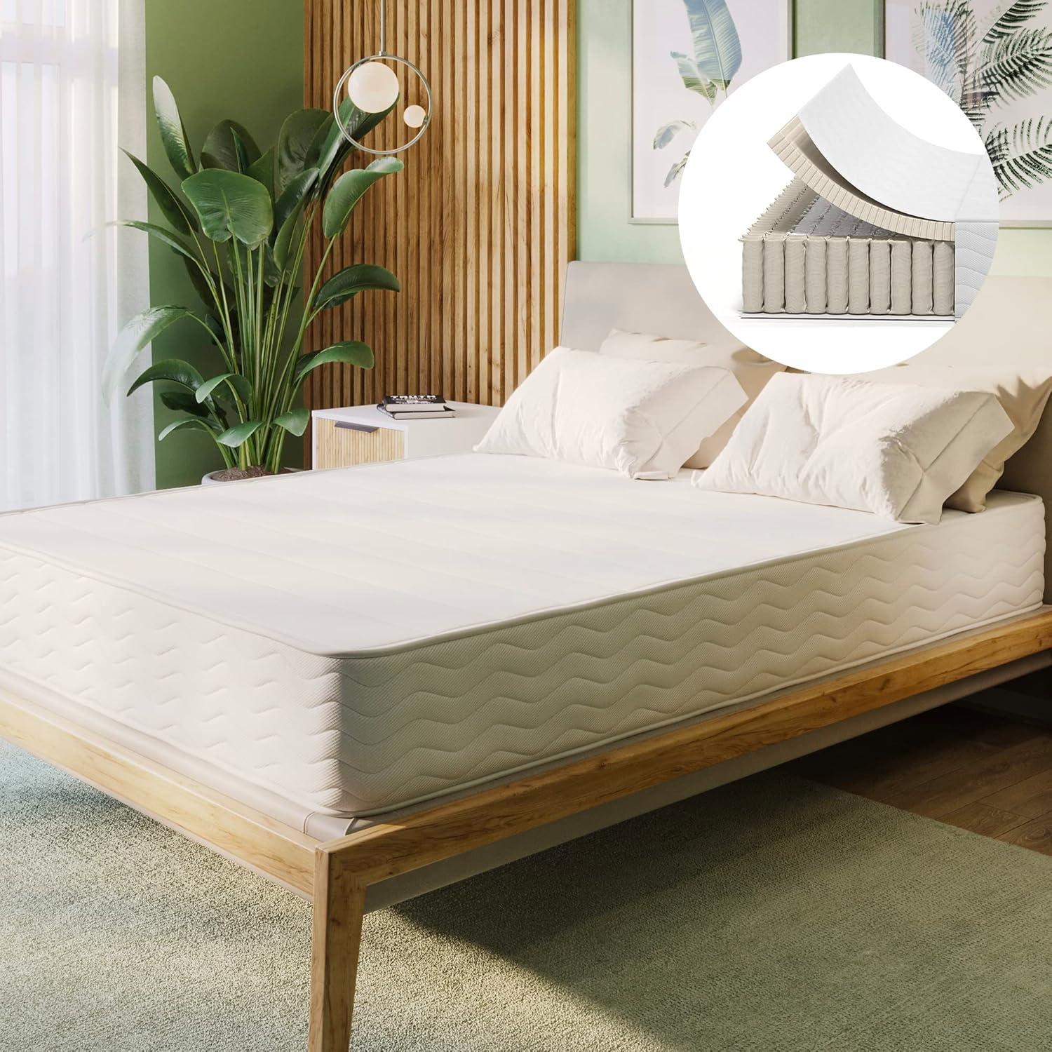 Queen 10.5" Organic Latex Hybrid Innerspring Mattress