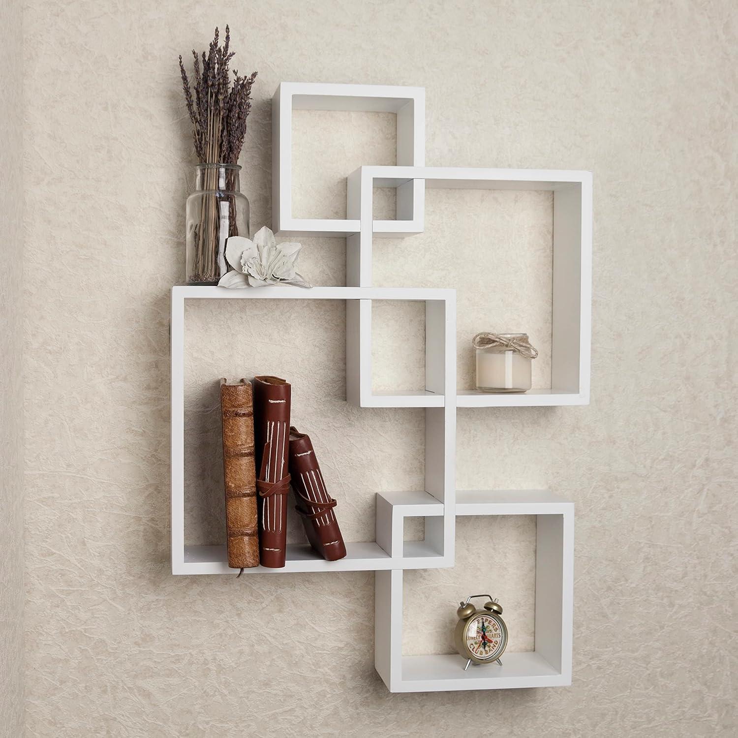 25.5" x 17.75" Intersecting Cube Wall Shelf - Danya B.