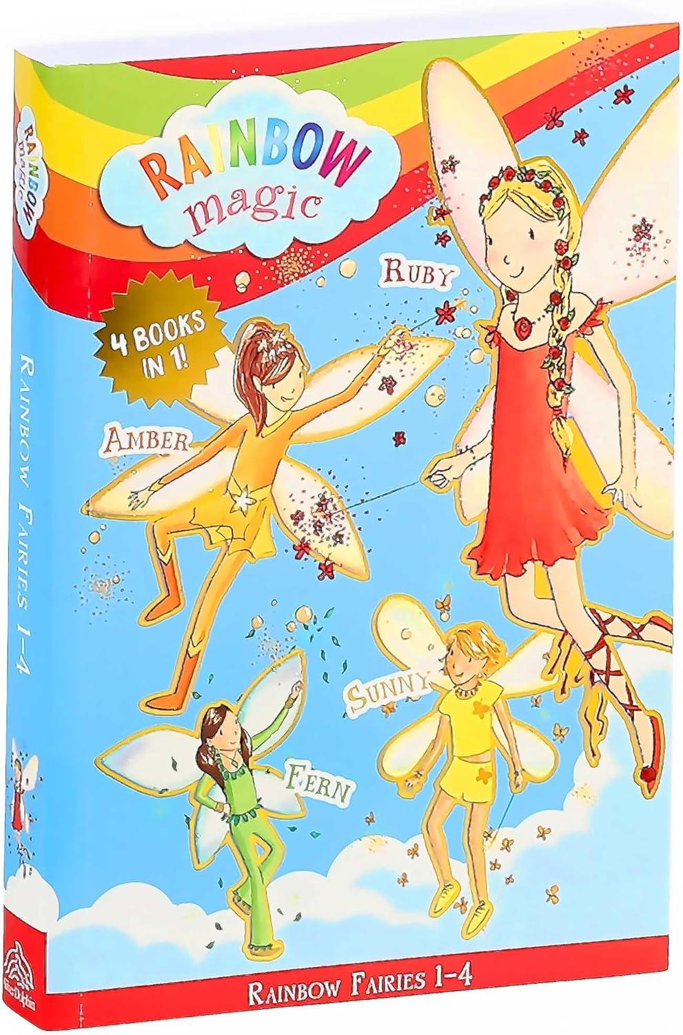 Rainbow Magic Rainbow Fairies: Books #1-4 - by  Daisy Meadows (Paperback)