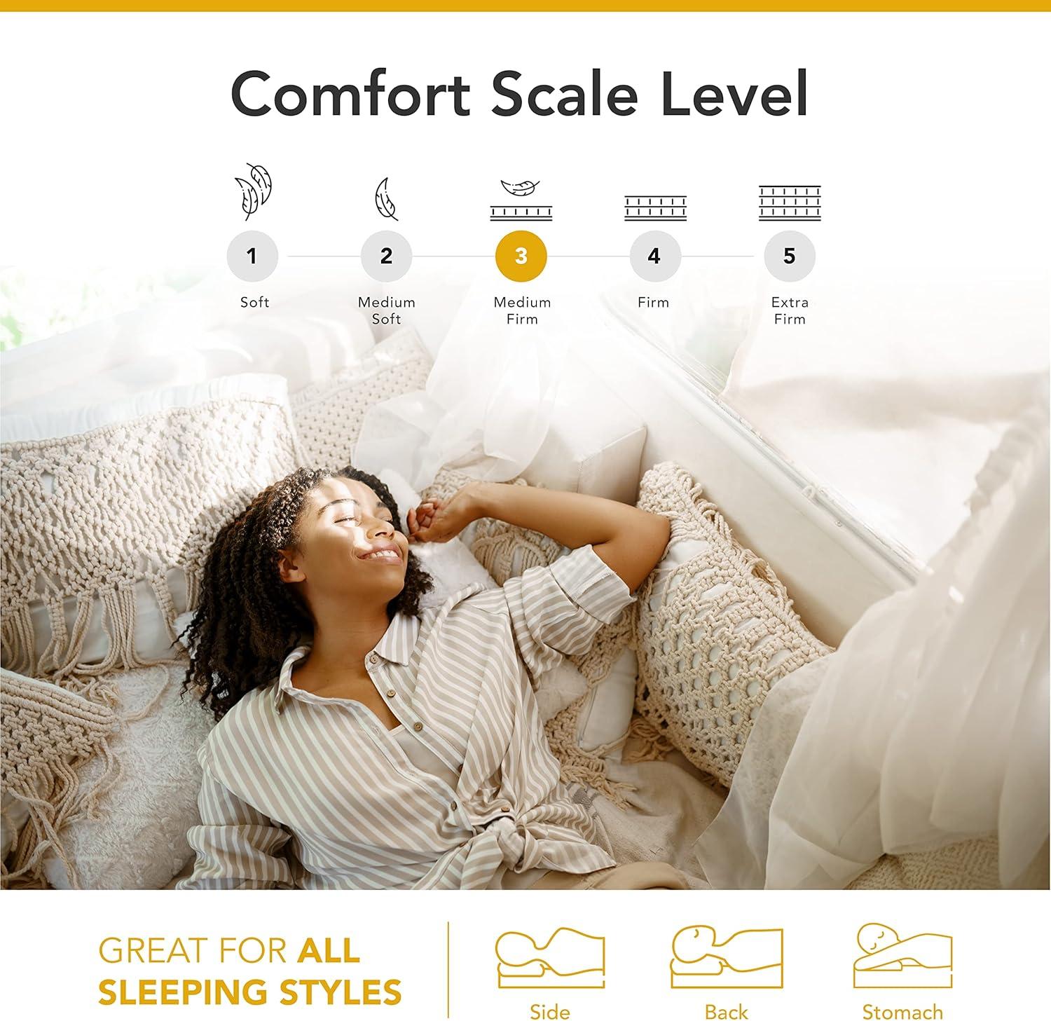 Dynasty Mattress Dynasty 10 Inch CoolBreeze Gel Memory Foam RV Mattress Bed for Campers Trailers