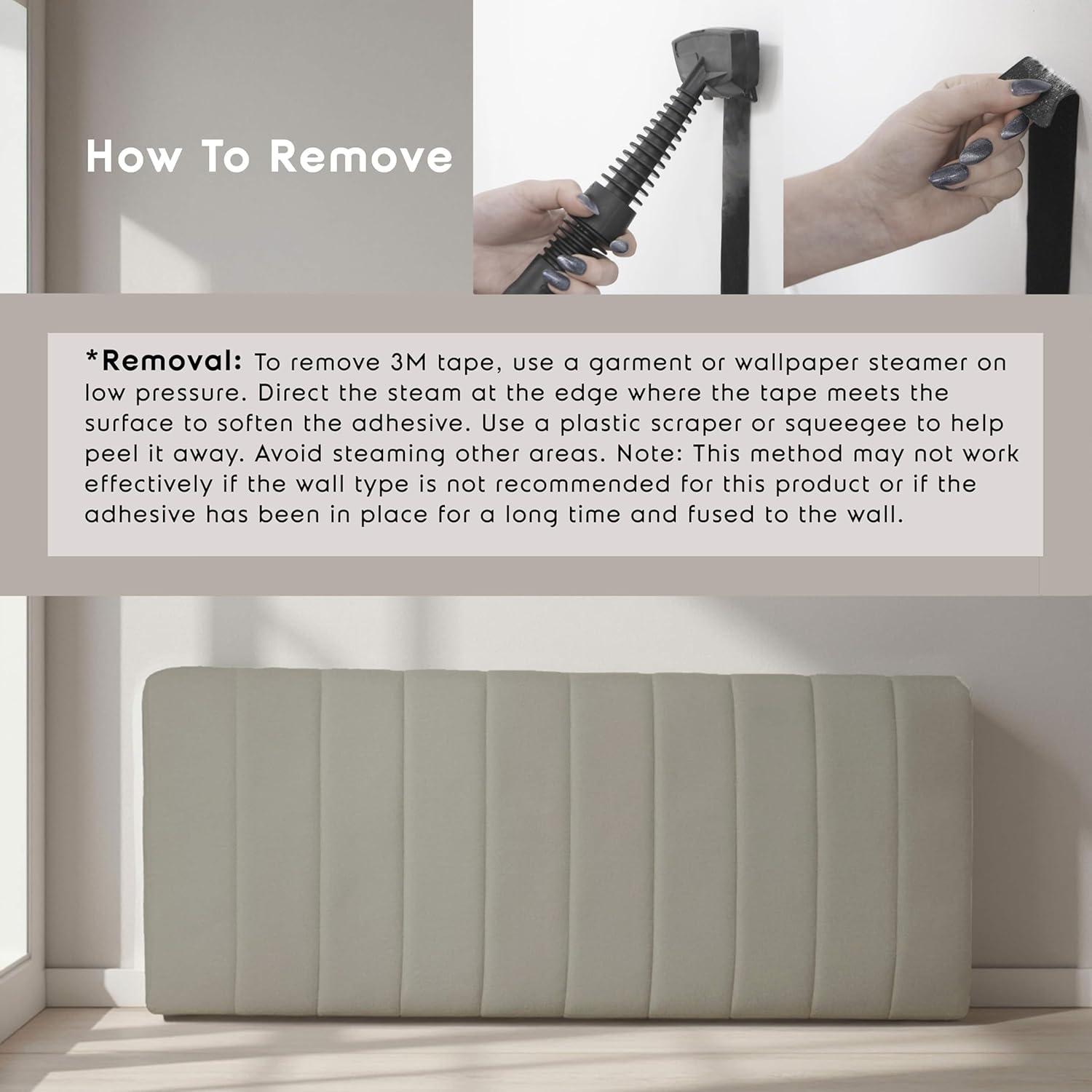 Nestl Chastelyne Upholstered Easy Assemble Wall Mounted Headboard
