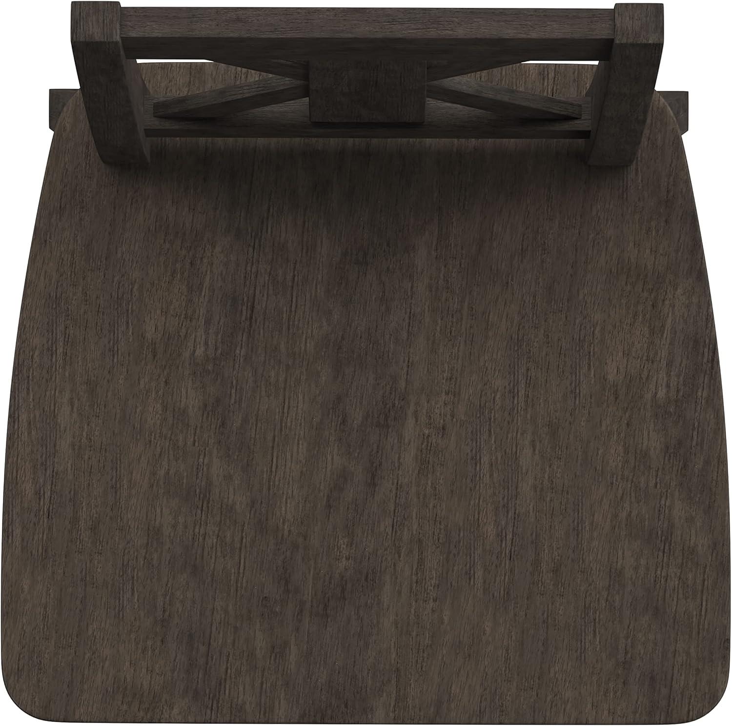 Taylor & Logan Bakersville Modern Farmhouse Wooden Swivel Bar and Counter Stool