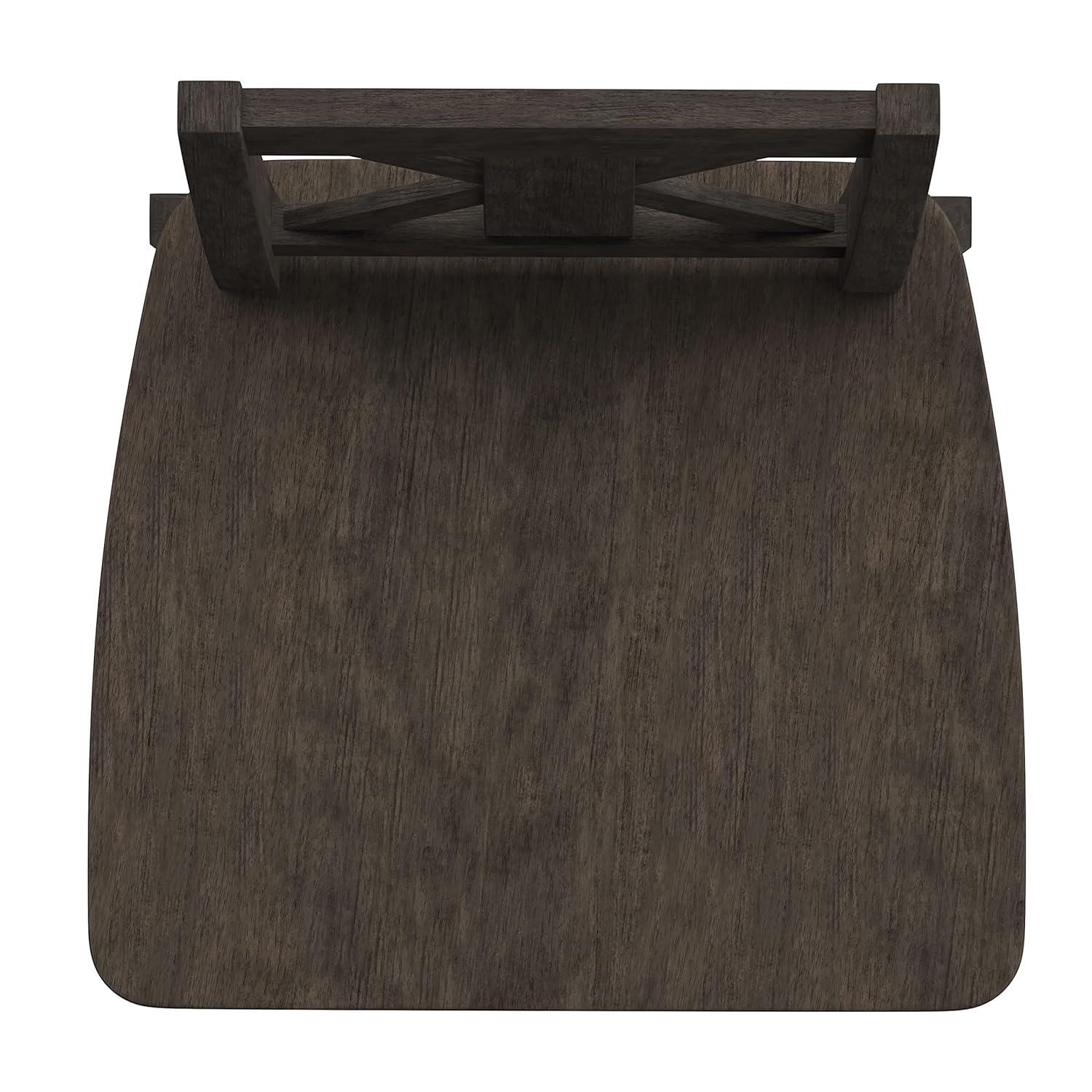 Taylor & Logan Bakersville Modern Farmhouse Wooden Swivel Bar and Counter Stool