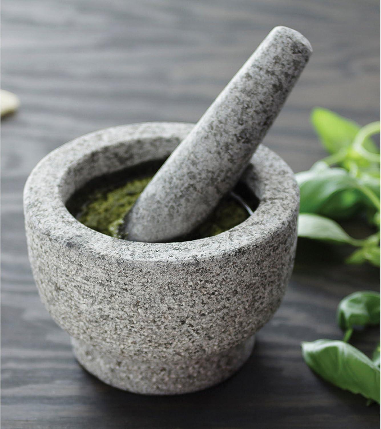 Fox Run Granite Mortar and Pestle, 6" x 4.3"