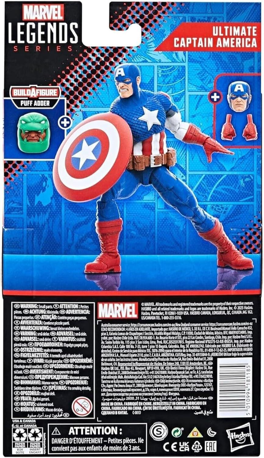 Marvel Legends Series: Ultimate Captain America Ultimates, Marvel Classic Comic Action Figure (6”)