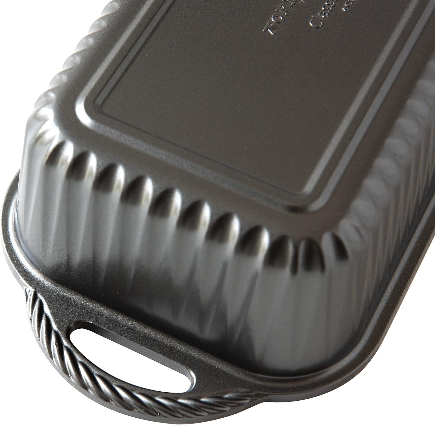 Classic Non-Stick Aluminum Loaf Pan with Handles