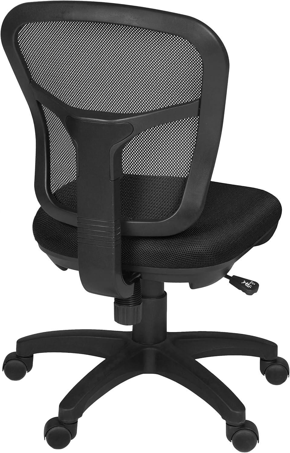 Armless Harrison Mesh Back Swivel Task Office Chair