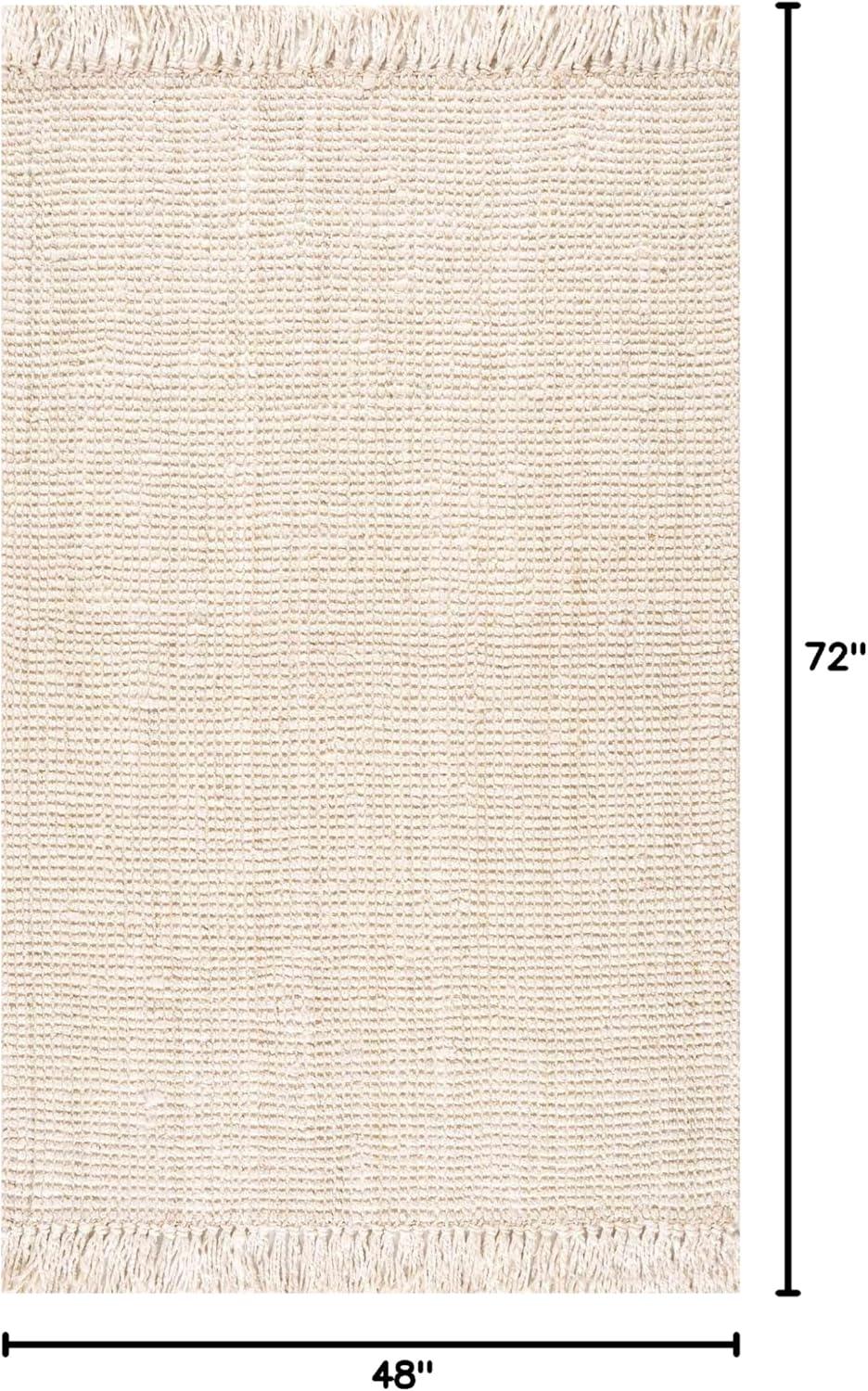 Hauteloom Moncton Handmade Jute/Sisal Beige Area Rug
