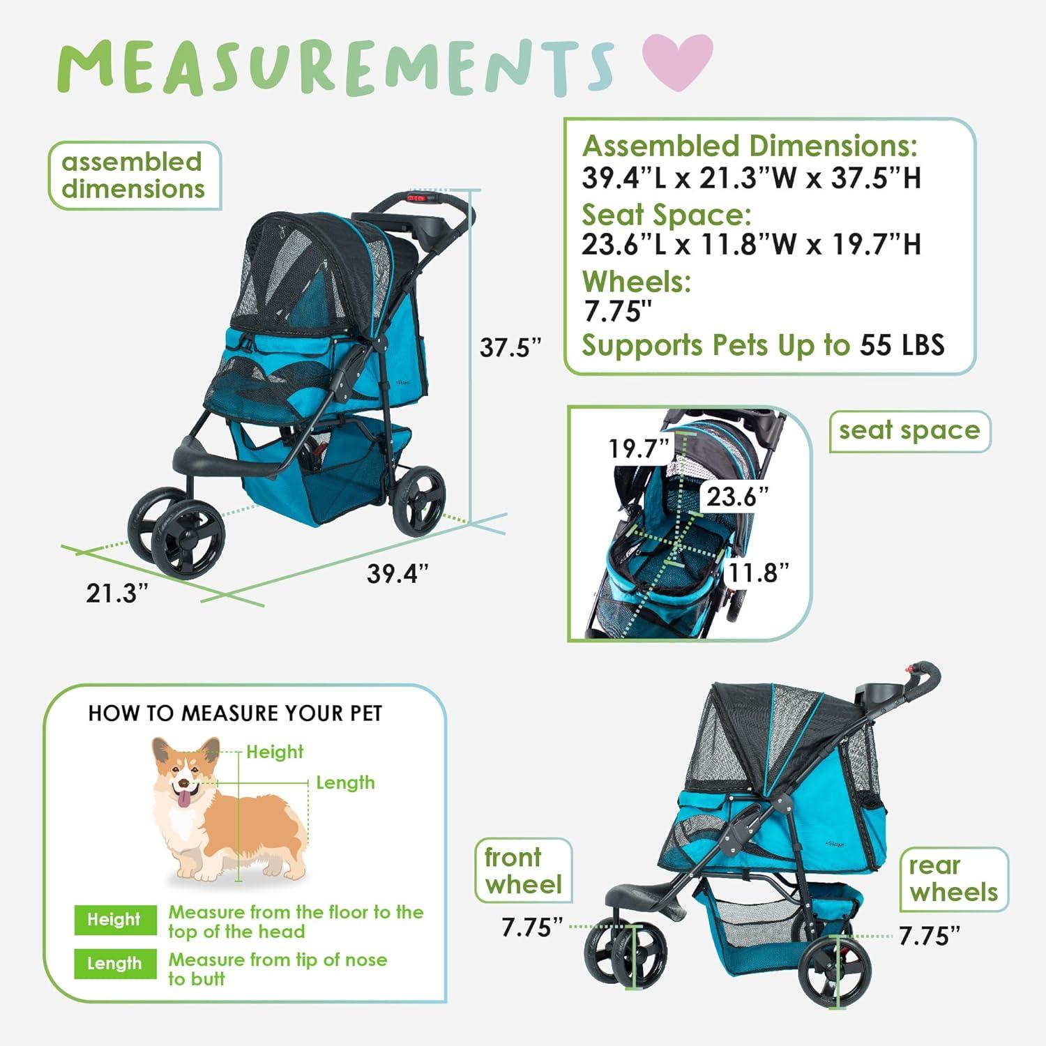 Petique Durable Folding Standard Stroller