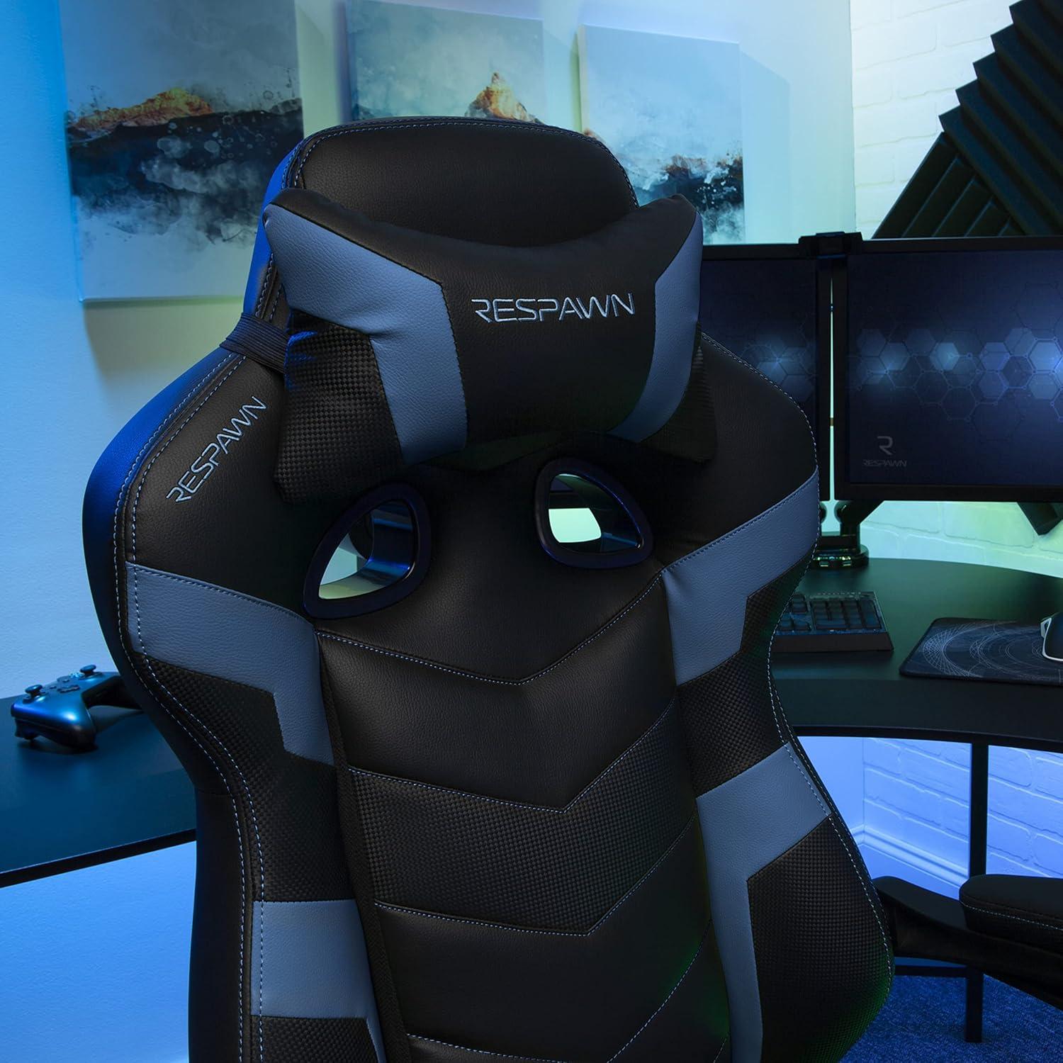 Respawn RESPAWN 110 Pro Gaming Chair - Gaming Chair with Footrest, Reclining Gaming Chair, Video Gaming Computer Desk Chair, Adjustable Desk Chair, Gaming Chairs For Adults With Headrest Pillow