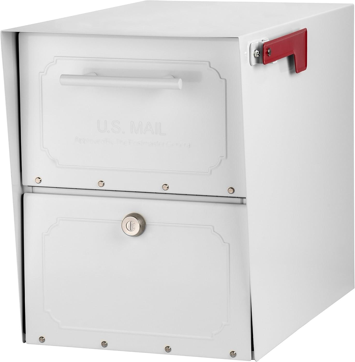 Architectural Mailboxes Oasis Classic Large High Security Parcel Mailbox, White
