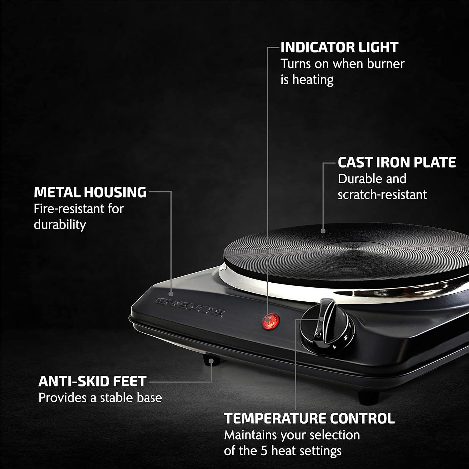 Ovente OVENTE Electric Single Cast Iron Burner