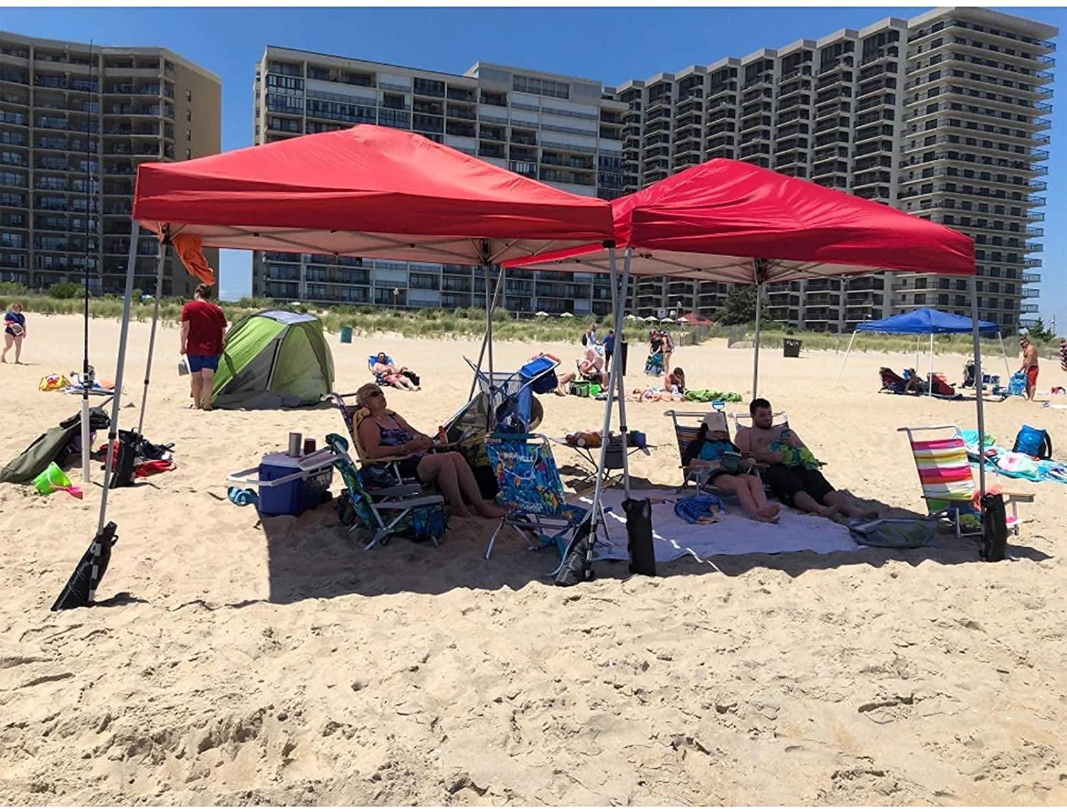 Heavy Duty Canopy Weight Bags(120LBS) for Pop up Canopy Tent, Canopy Weights Set of 4, Leg Weights Sand Bags for Instant Outdoor Sun Shelter Patio Umbrella(Without Sand)