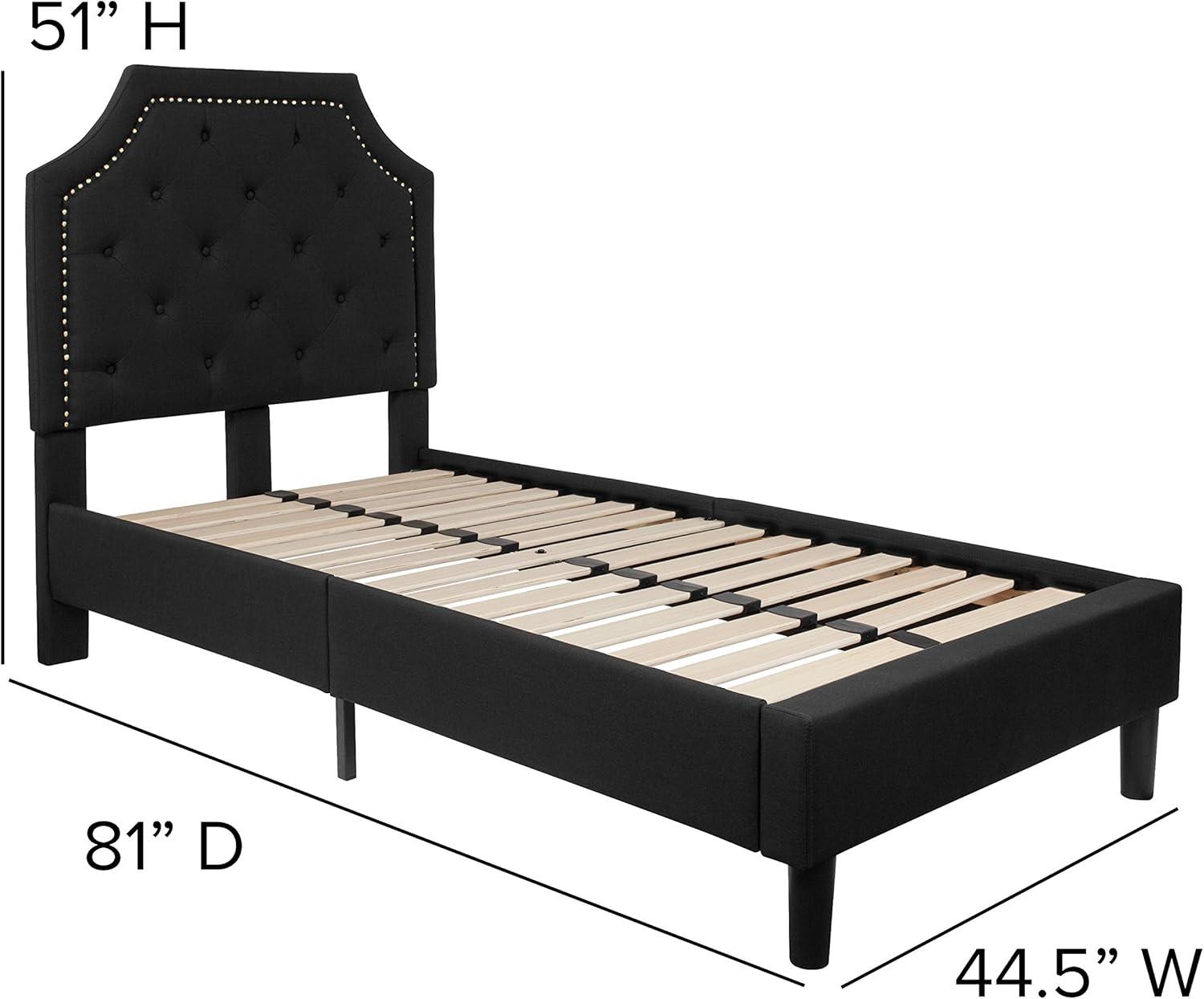 Flash Furniture Brighton Arched Tufted Upholstered Platform Bed