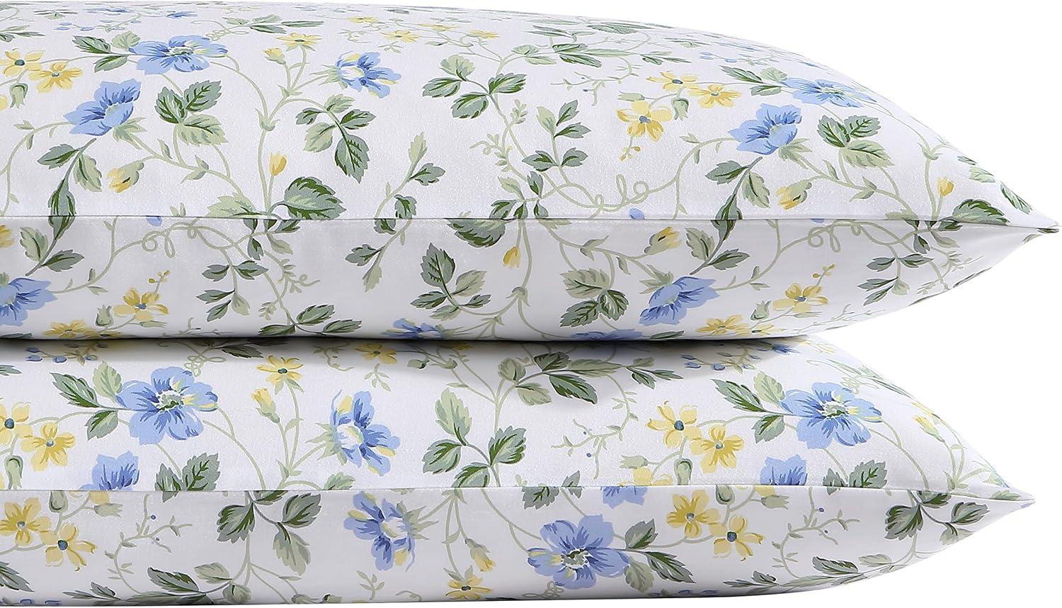 Laura Ashley Printed Cotton Sateen Pillowcase Set