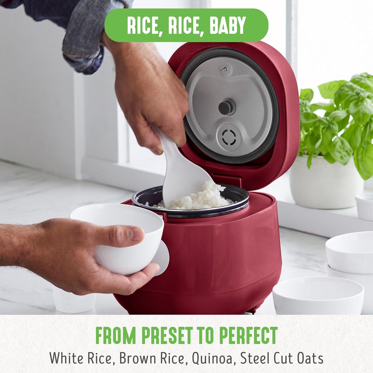 GreenLife Rice Cooker | Red