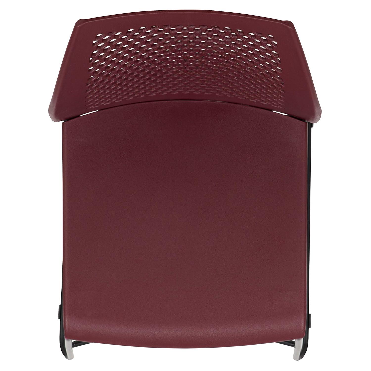 Flash Furniture Antonia 661 lb. Capacity Stack Chair with Air-Vent Back and Powder Coated Sled Base