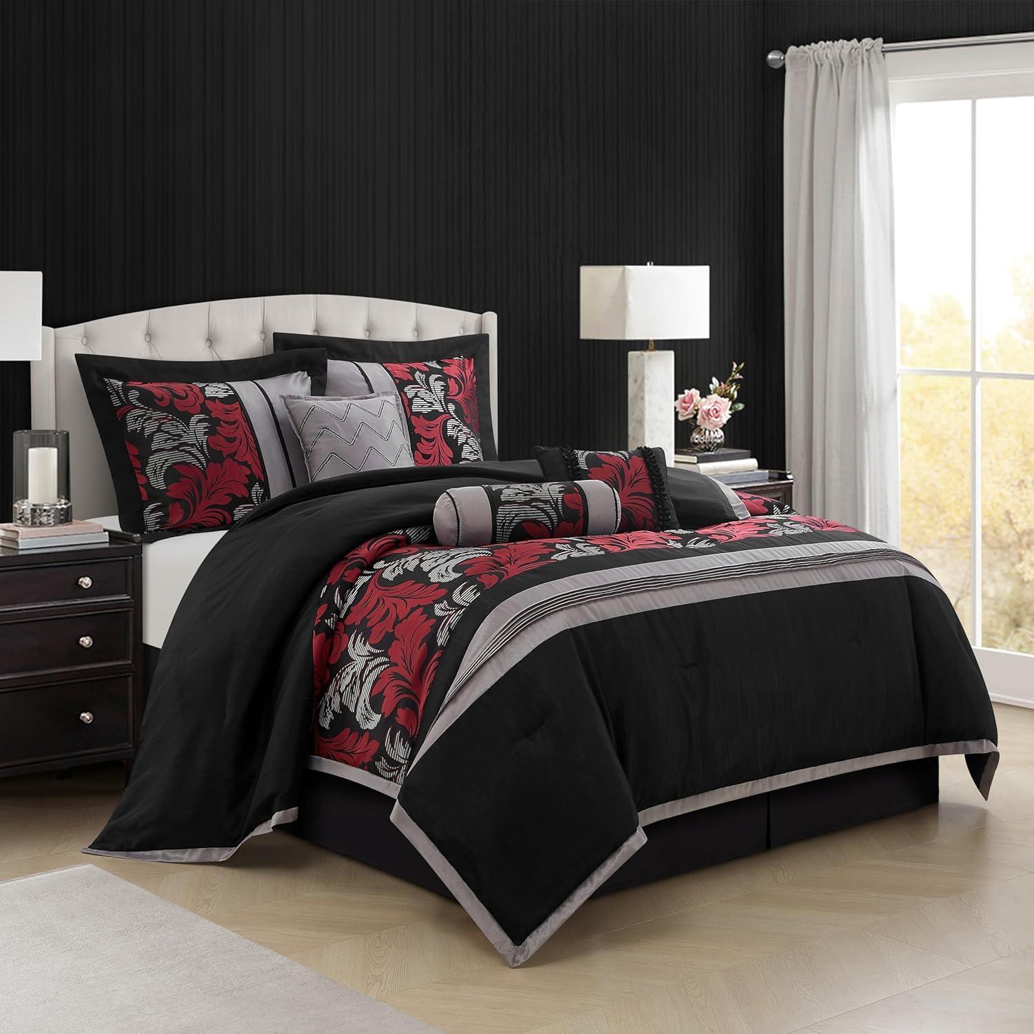 Nanshing America, Inc  Pierre 7 Piece Luxury Glam Comforter Set & Reviews | Wayfair