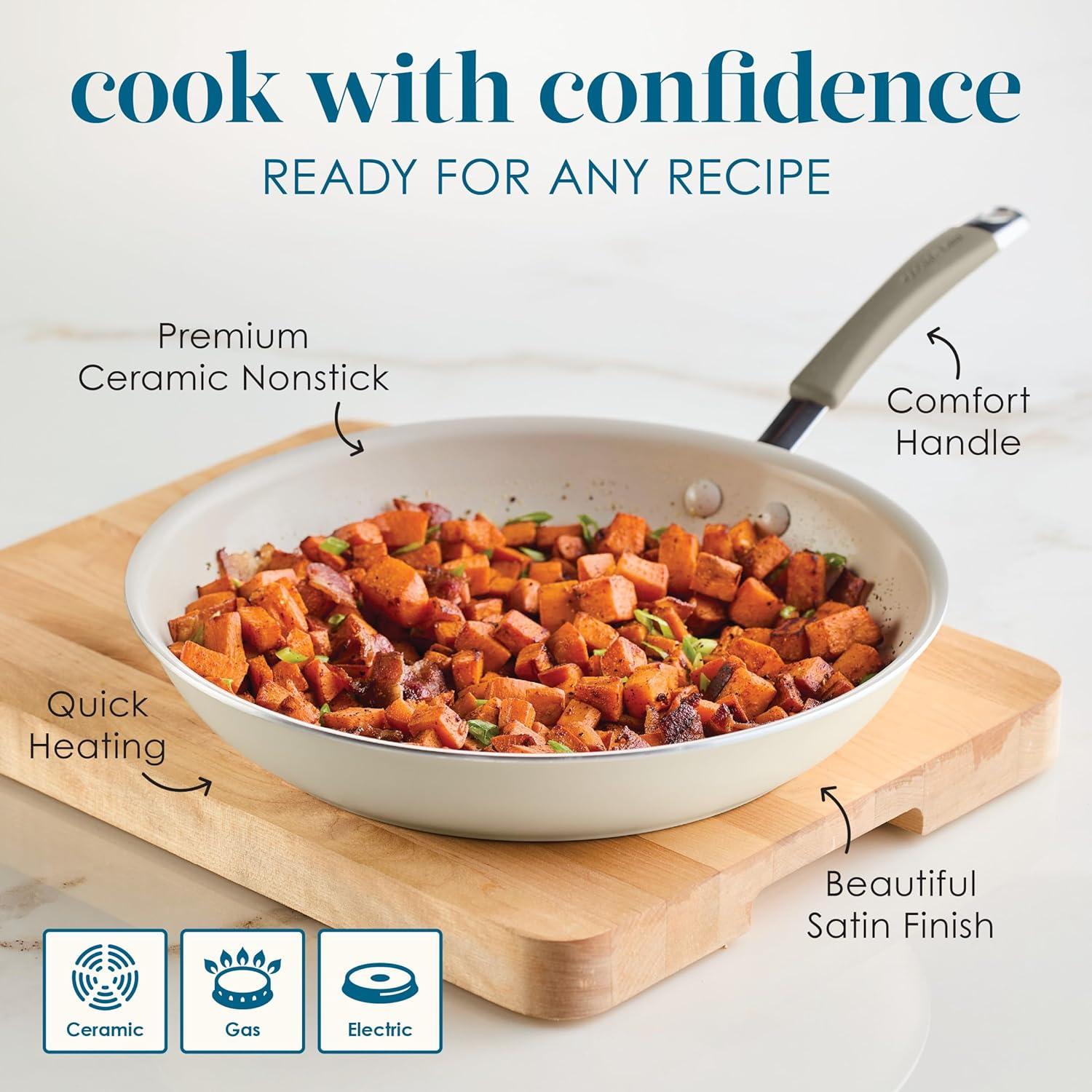 Rachael Ray Rachael Ray Cucina Ceramic Nonstick, Frying Pan / Skillet