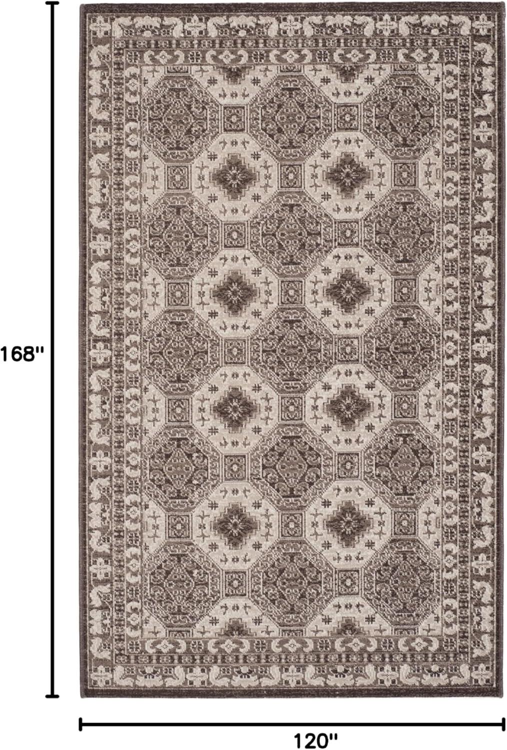 SAFAVIEH Artisan Thurstan Geometric Area Rug, Brown/Ivory, 10' x 14'