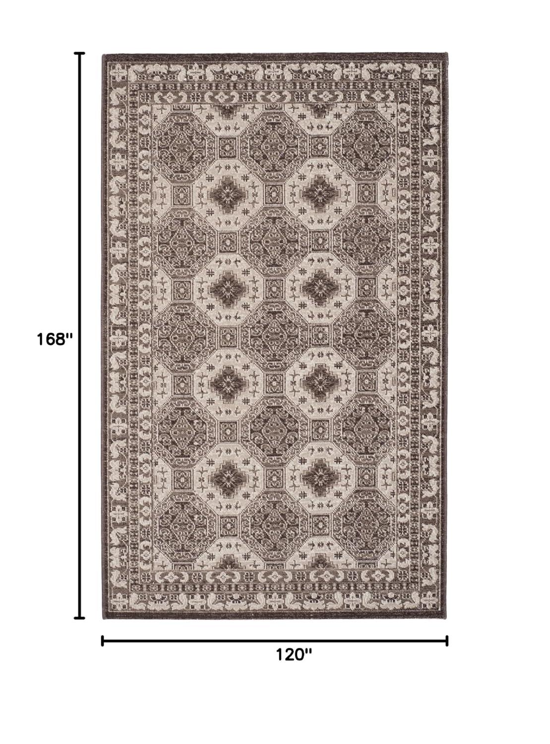 SAFAVIEH Artisan Thurstan Geometric Area Rug, Brown/Ivory, 10' x 14'