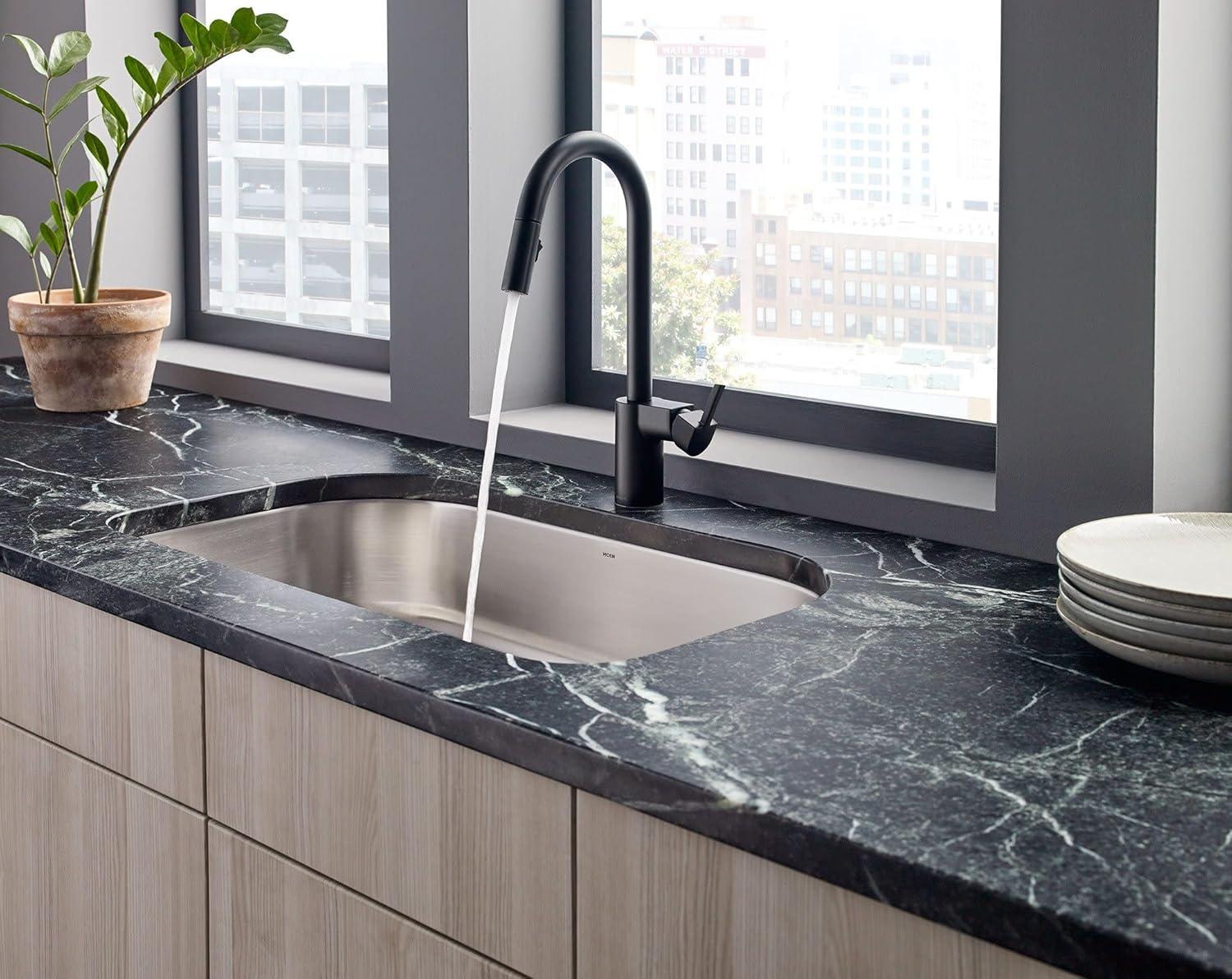 Moen Align One Handle Modern Kitchen Pulldown Faucet with Reflex and Power Clean Technology