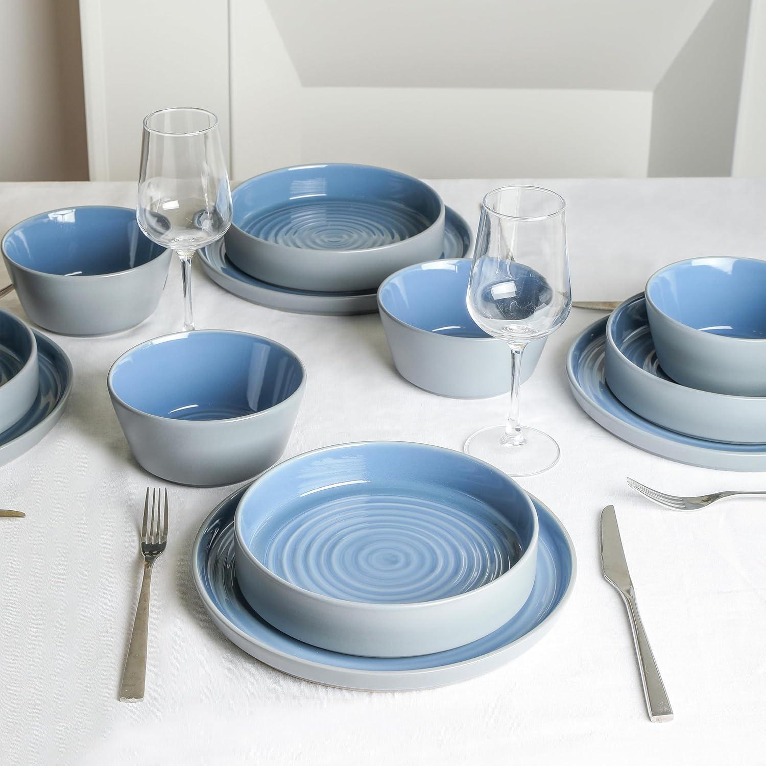 Stone Lain Elica 12-Piece Dinnerware Set Stoneware (Set of 12)