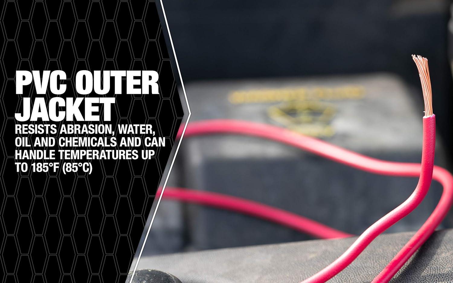 Southwire 55667423 Primary Wire 18-Gauge Bulk Spool, 100-Feet, Red