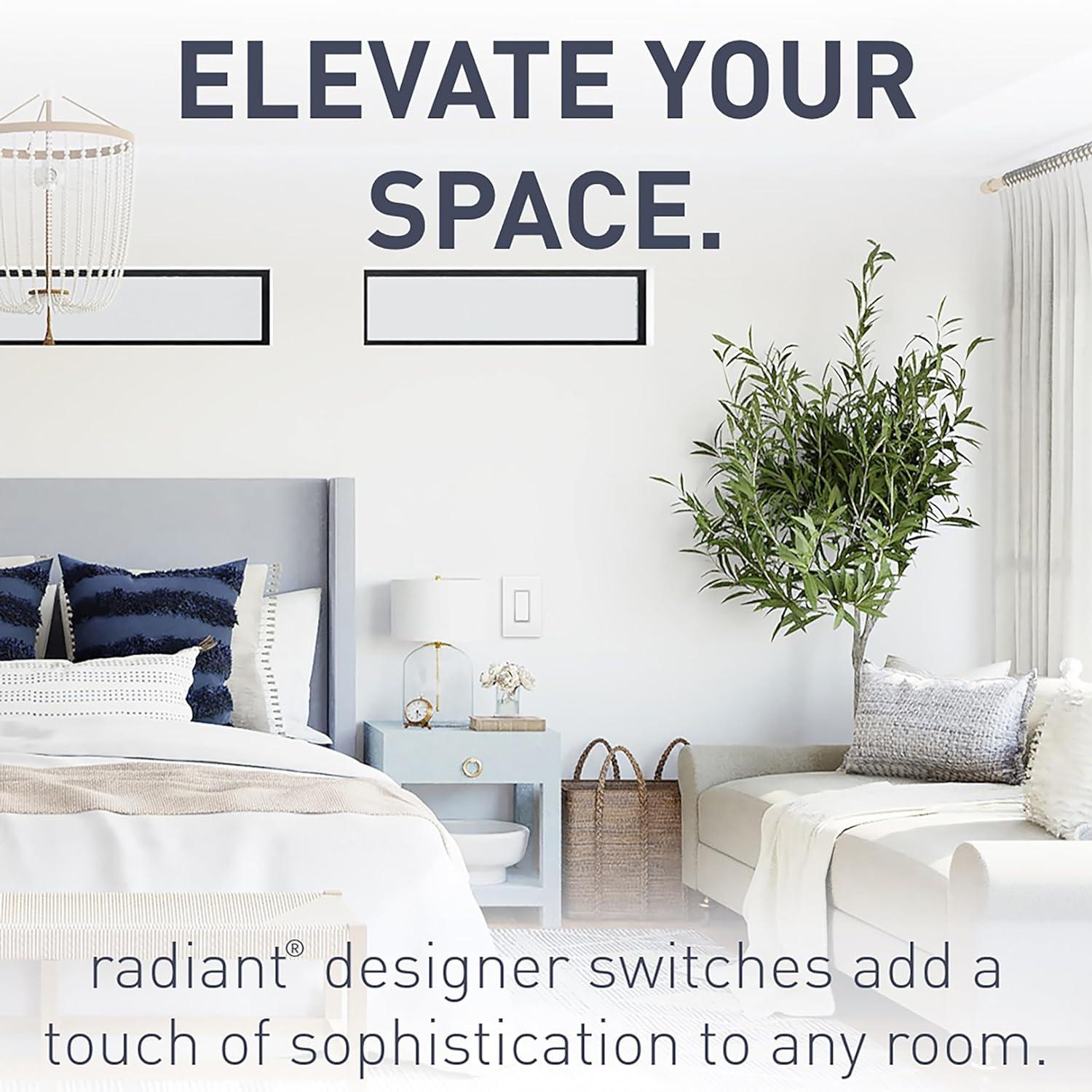 Radiant 15-Amp 4-Way Decorator Rocker Light Switch