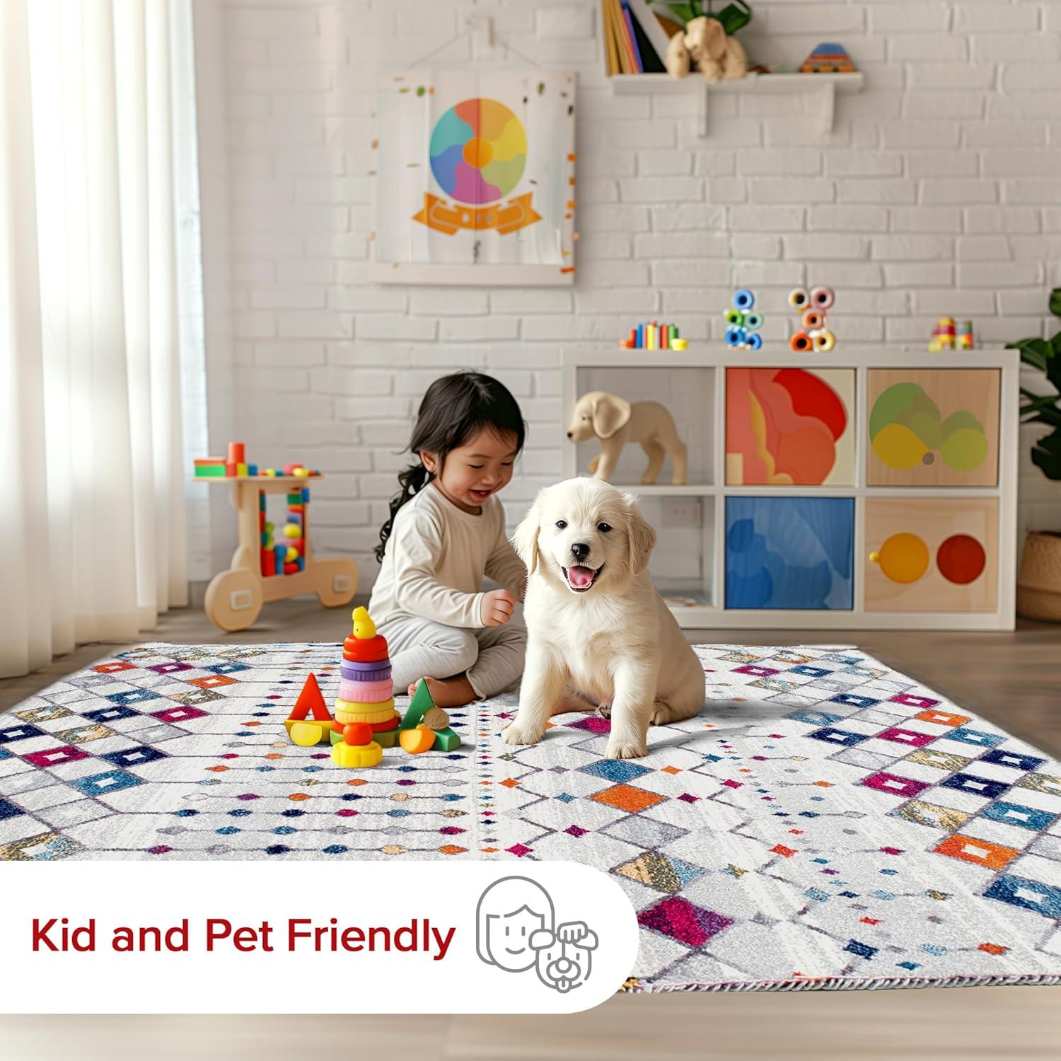 nuLOOM Moroccan Blythe Multicolor 2' x 3' Transitional Area Rug