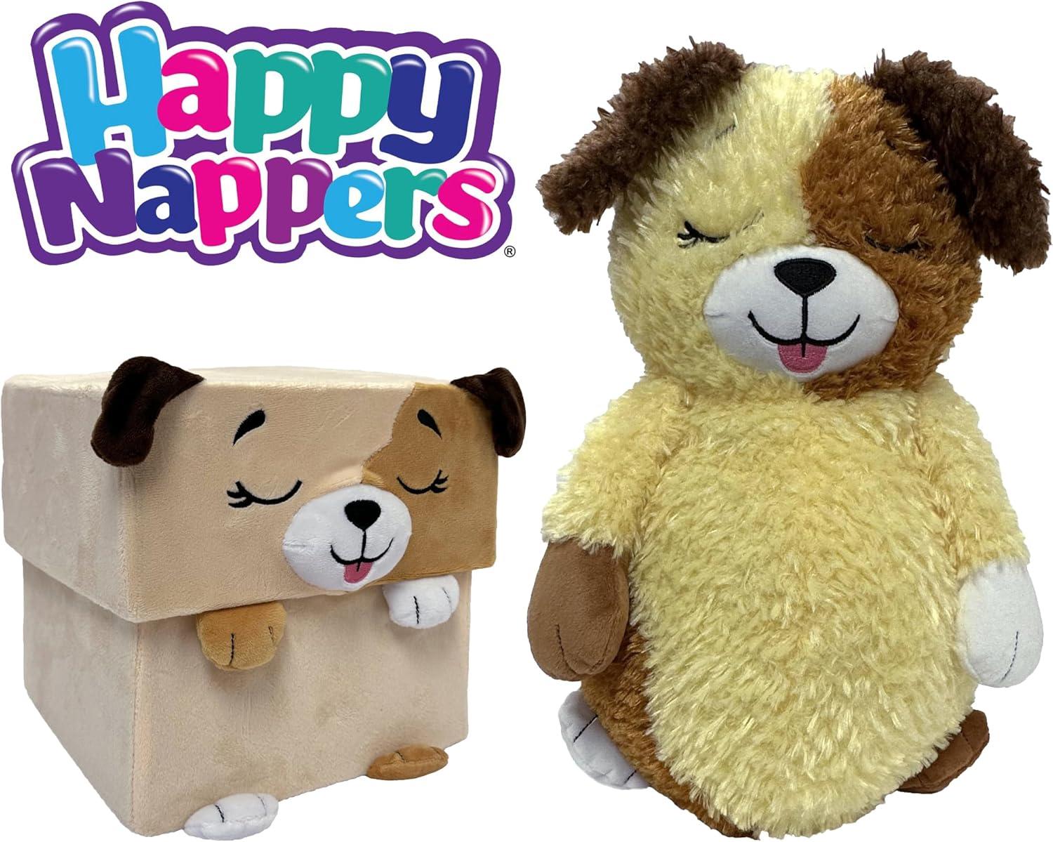 Happy Nappers: Adorable Storables - Dog - Tan & Brown - 8” Ages 1+