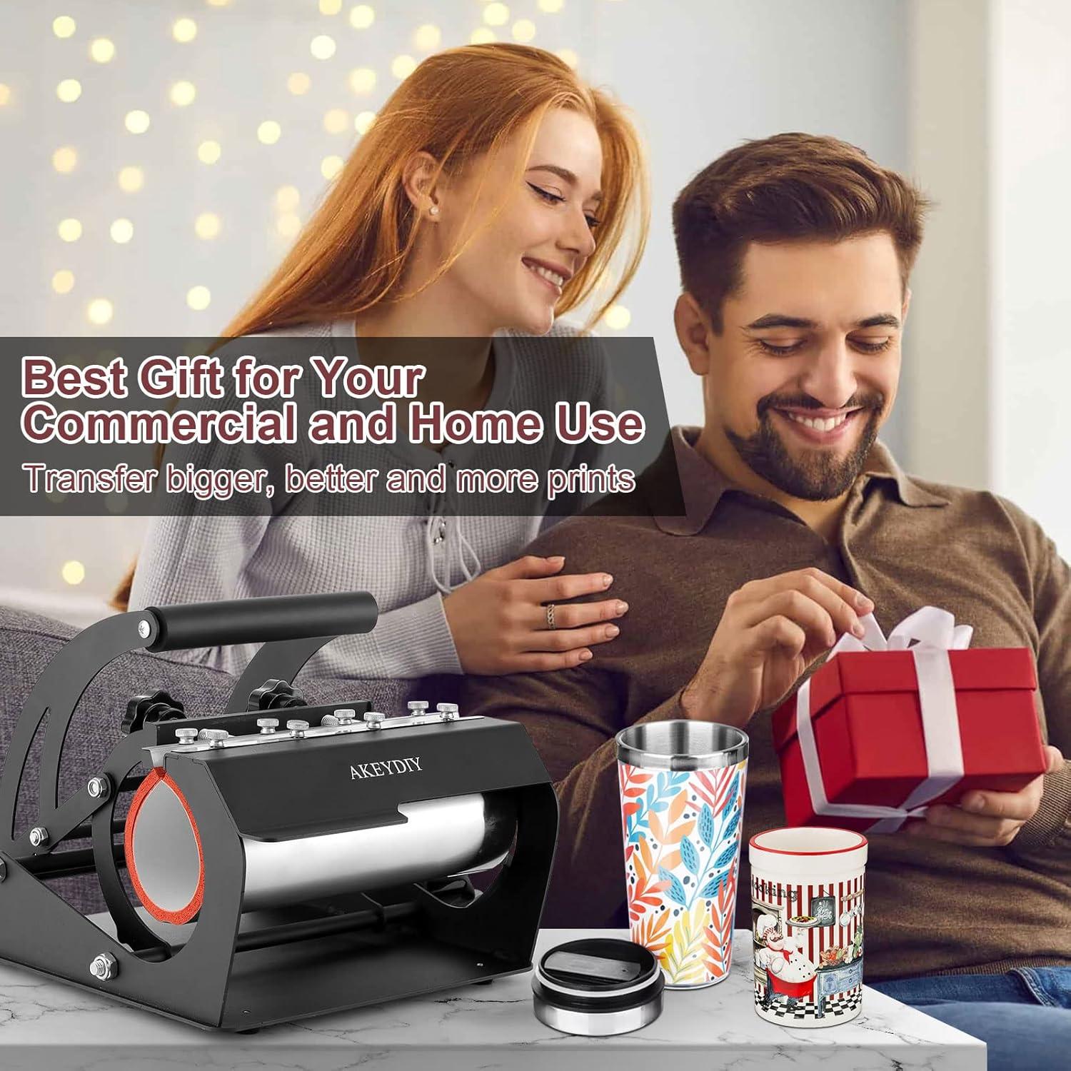 WHUBEFY Heat Press, 15x12 Inch 8 in 1 Shirt Press Multifunction Combo 360° Swing Away Digital Printing Heat Transfer Sublimation Machine Vinyl Heat Press Machine for T Shirts, Cap, Mug, Plate, DIY