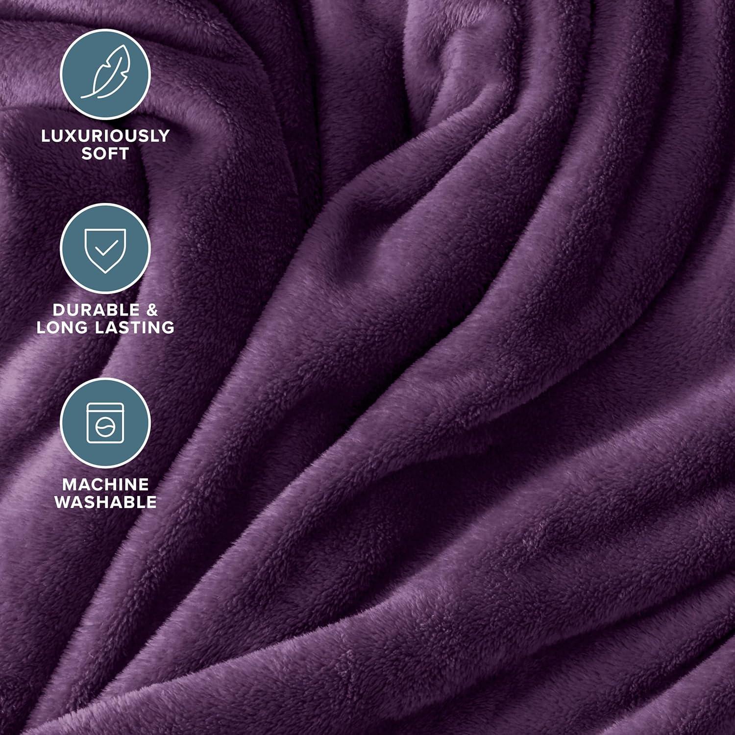 Bare Home Bare Home Microplush Fleece Blanket - Fuzzy, Warm, Bed/Throw Blanket