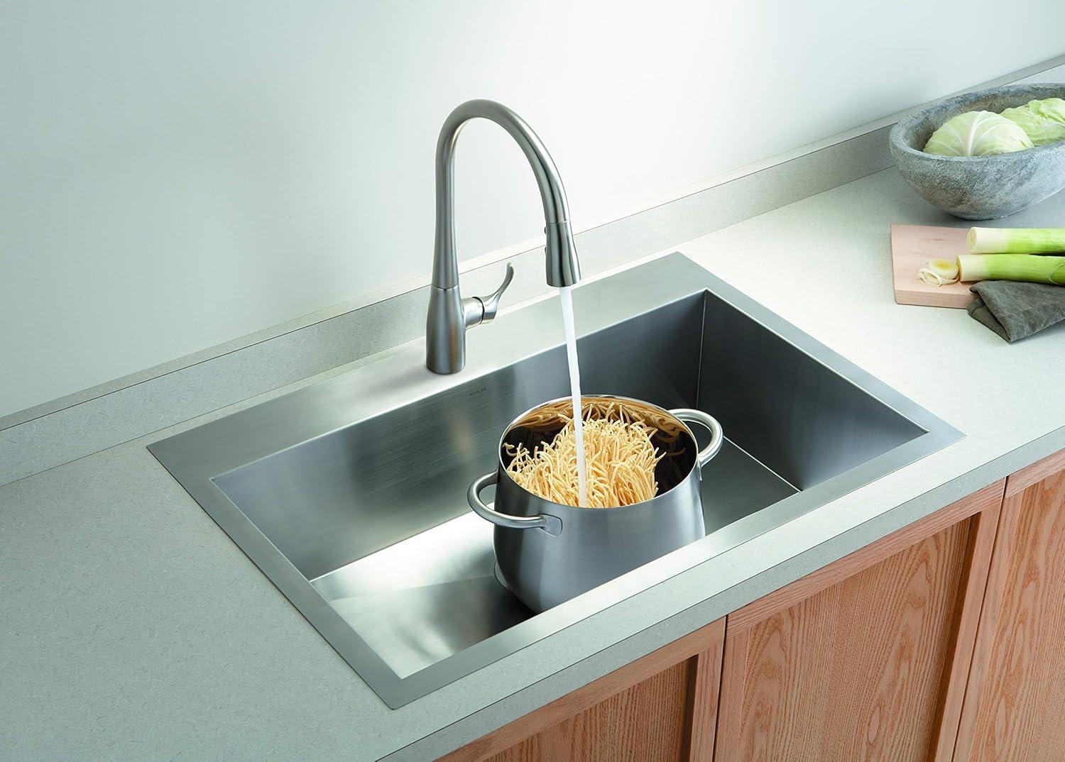 Vault™ 33" L x 22" W Top Mount/Under Mount Large Single Bowl Kitchen Sink